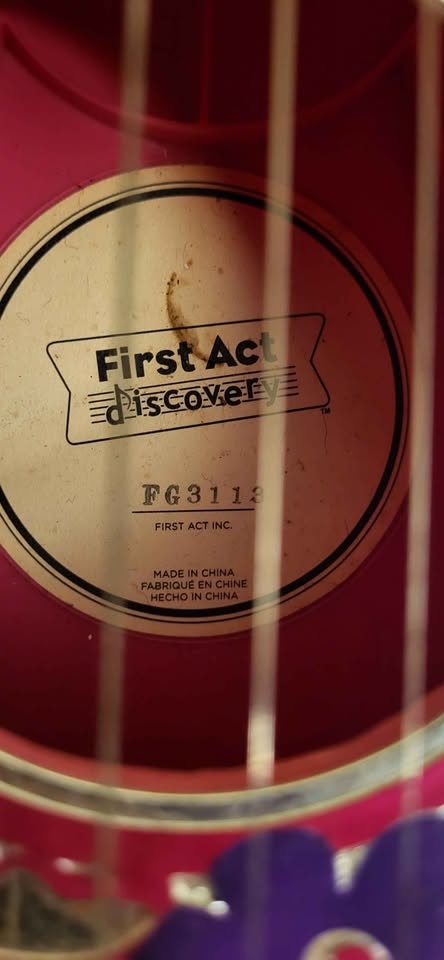 First Act Discovery Pink Kids Guitar Flower Butterfly Decals - photo 5