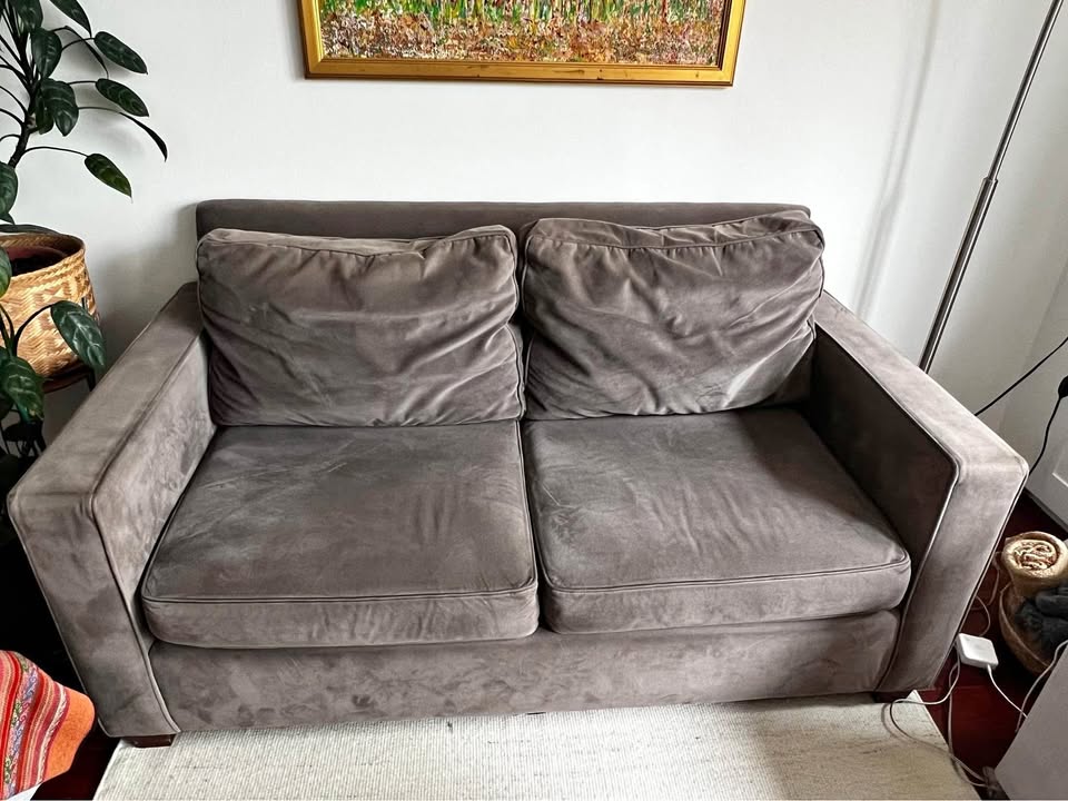 West Elm Dark Grey 2-Seater Sofa – Pickup by Wednesday– $50