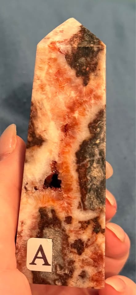 Druzy Carnelian Agate Tower - Deep Red Pockets - photo 3