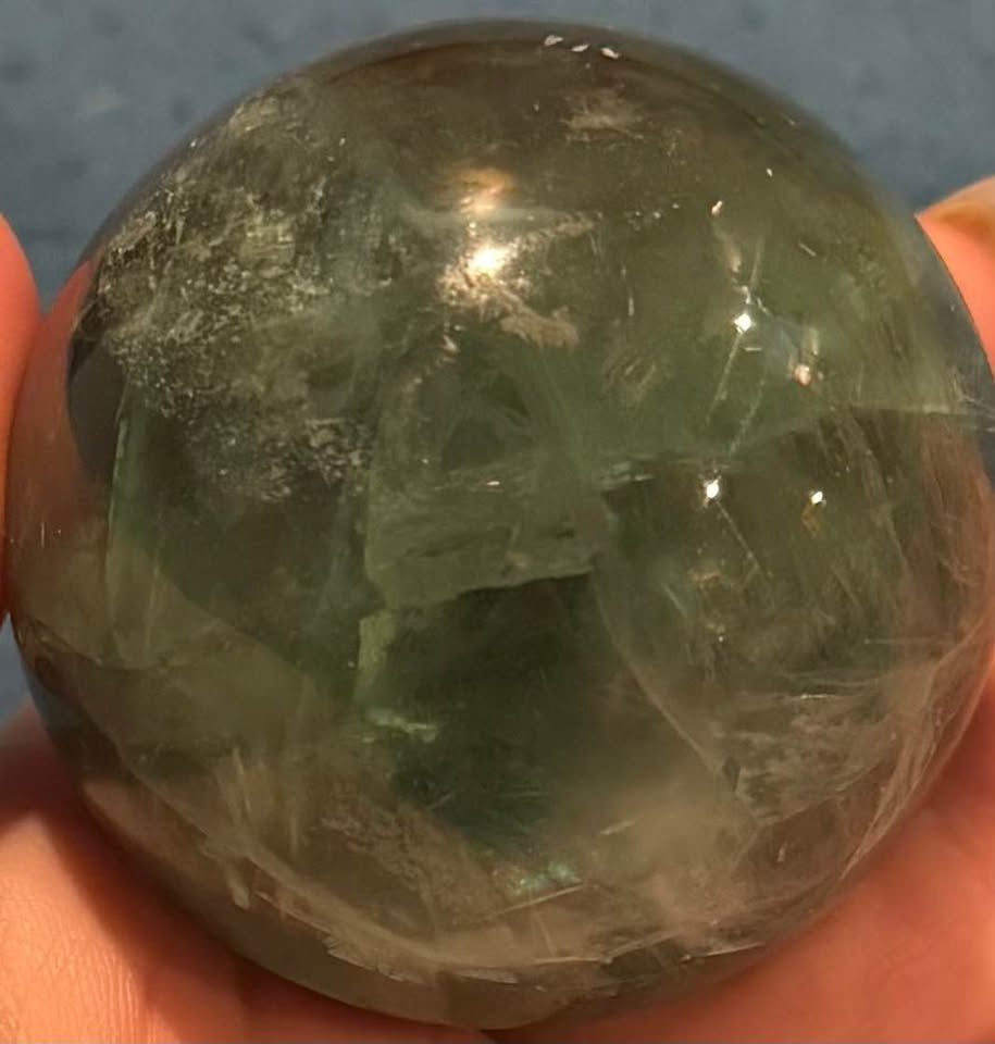 Green Fluorite Sphere - photo 2