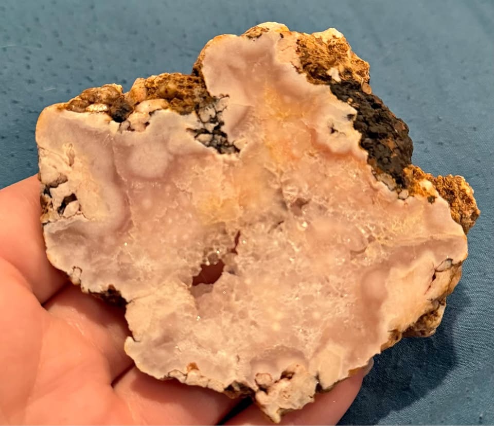 Pink Amethyst Flower Agate Slab
