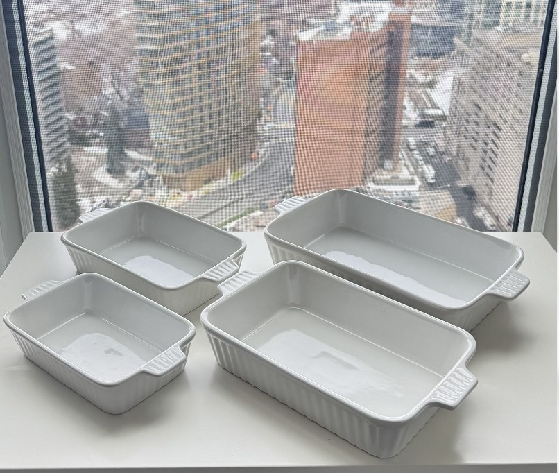 MALACASA Porcelain Baking Dish Set-4pcs-Casserole/Lasagna Dishes - photo 2