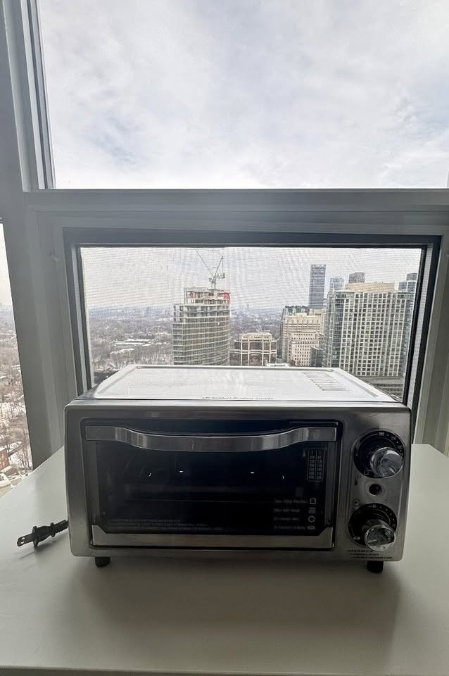 Stainless Steel Toaster Oven – Rack & Tray Included
