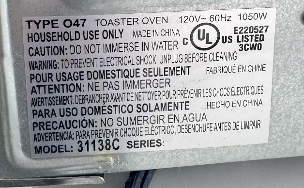 Stainless Steel Toaster Oven – Rack & Tray Included - photo 4
