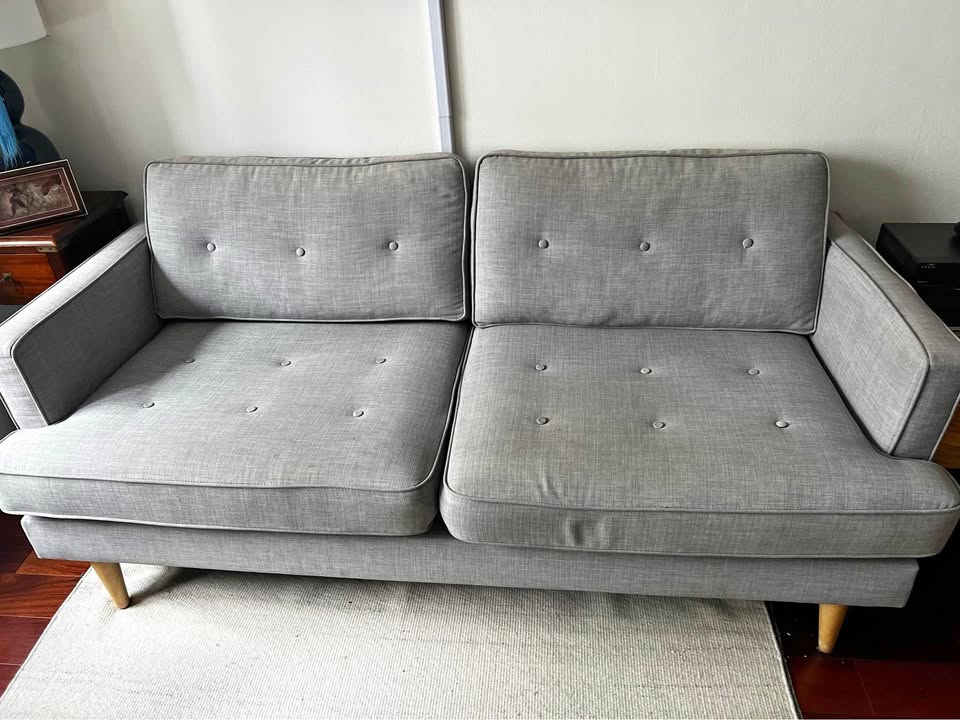 Modern Grey 2-Seater Sofa – Pickup by Monday – $50