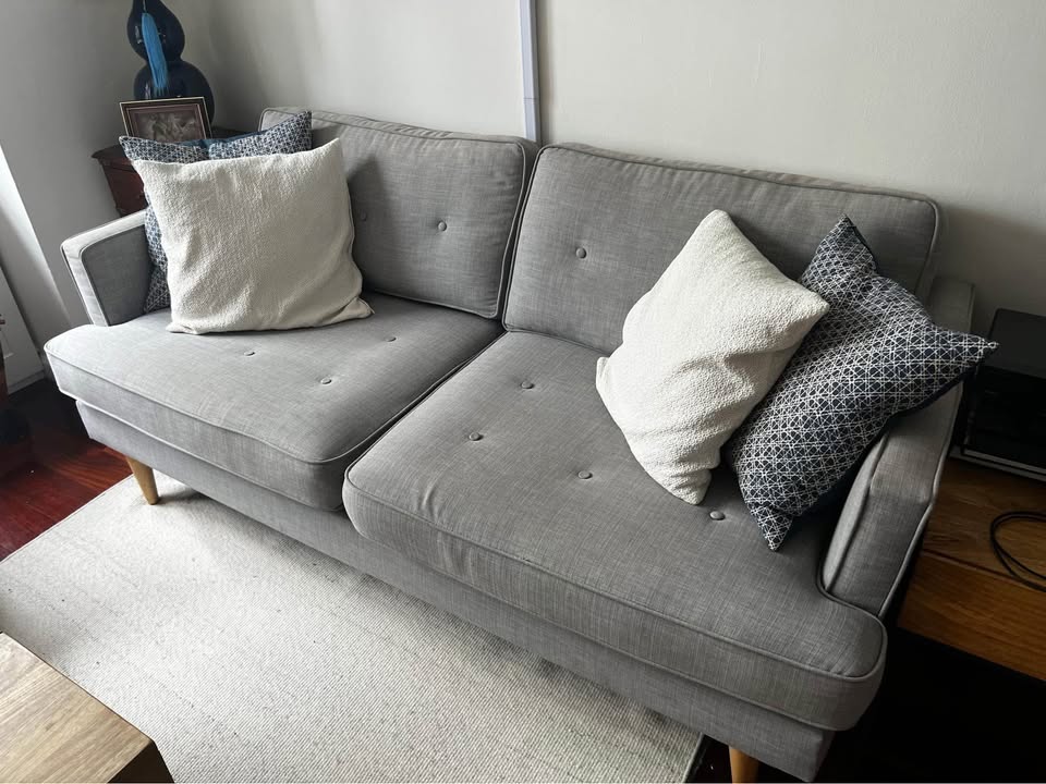 Modern Grey 2-Seater Sofa – Pickup by Monday – $50 - photo 2