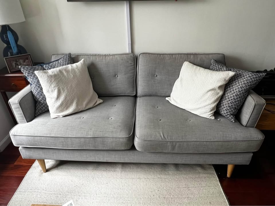 Modern Grey 2-Seater Sofa – Pickup by Monday – $50 - photo 3