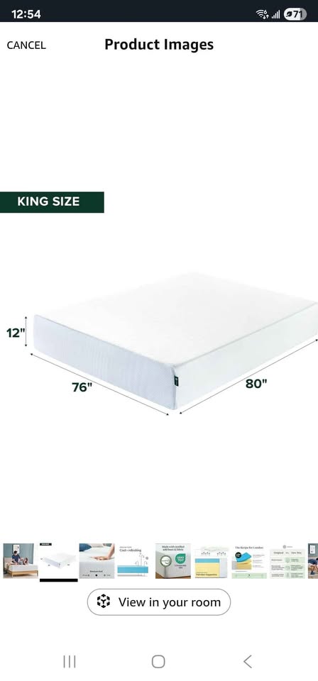 Zinus Memory Foam King Mattress - photo 4