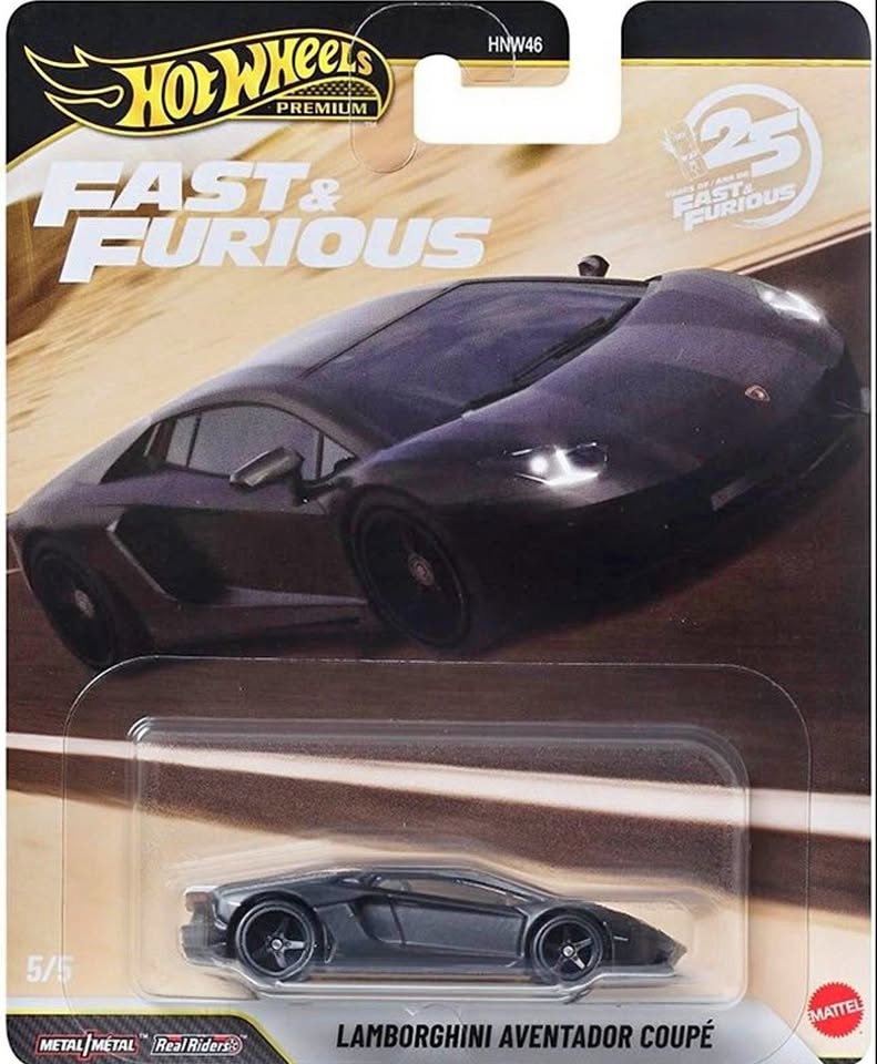 Hot Wheels Fast & Furious Premium Lamborghini Aventador Coupe
