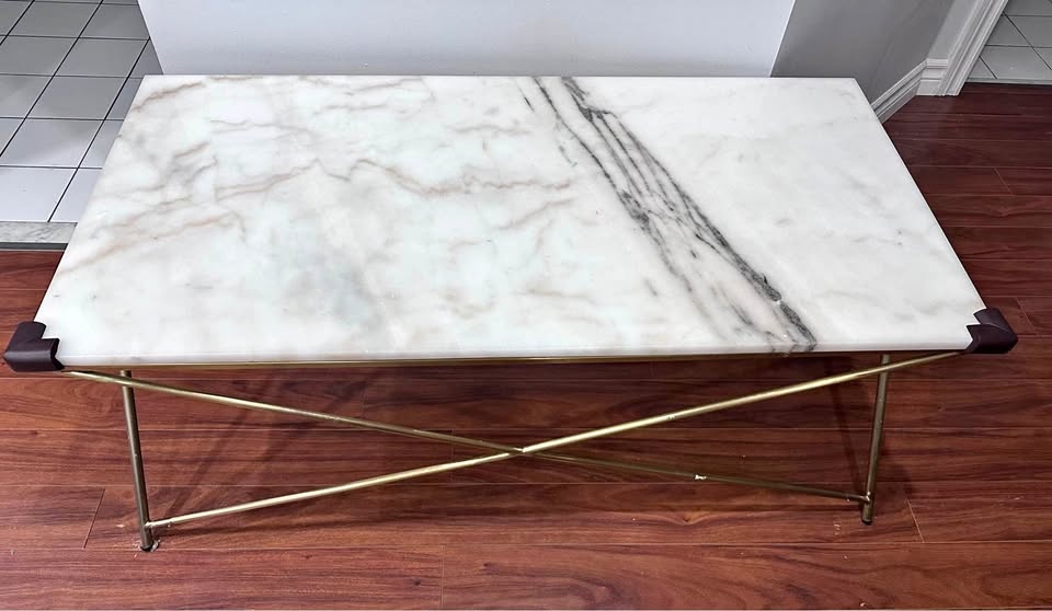 Real marble coffee table