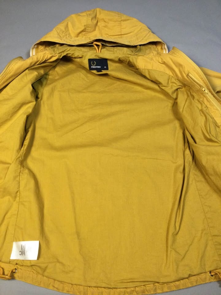 Fred Perry Yellow Hooded Jacket XS - photo 4