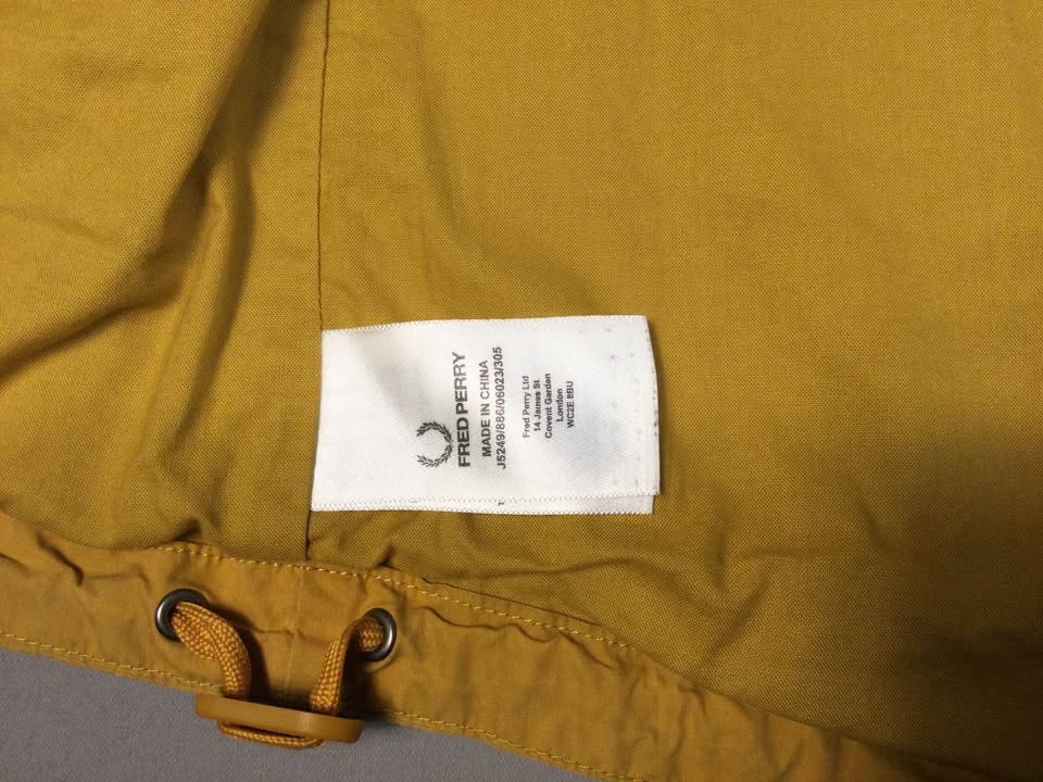 Fred Perry Yellow Hooded Jacket XS - photo 5
