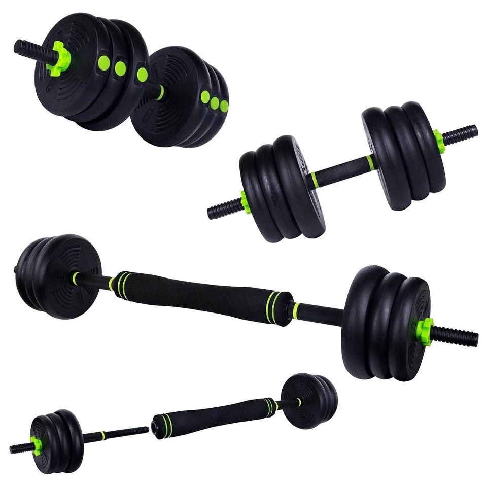 GoZone 50lb Multi-Use Weight Set - Green/Black