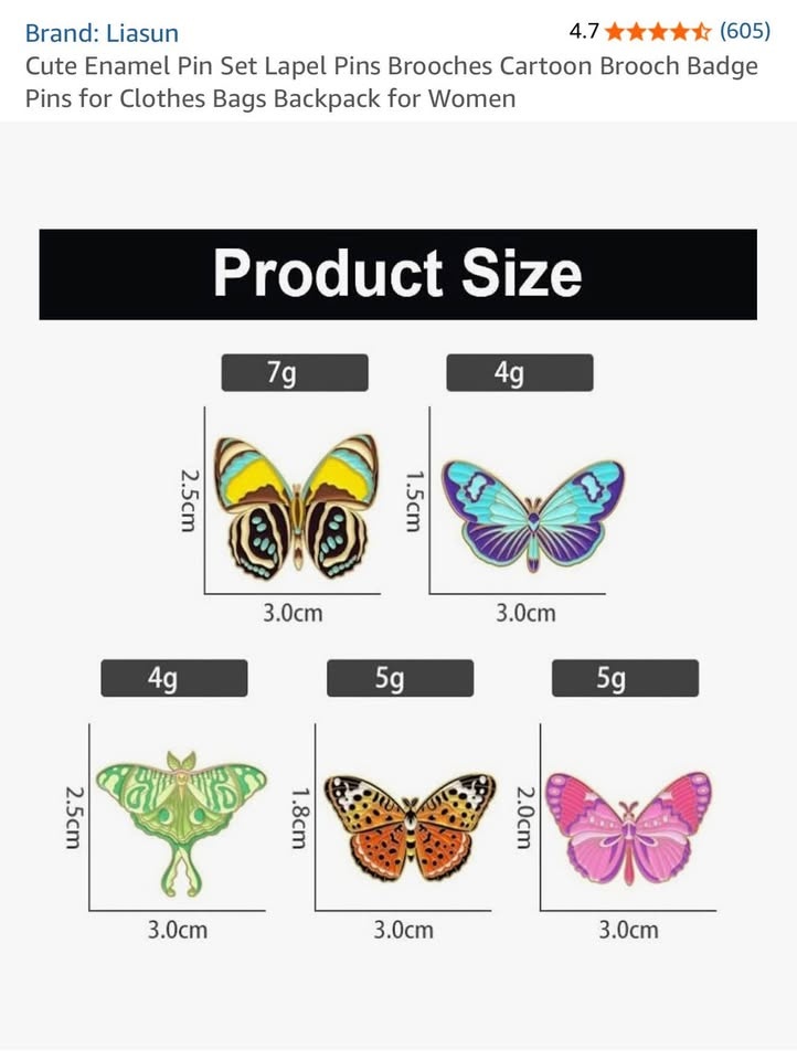 Butterfly Enamel Pins - photo 2