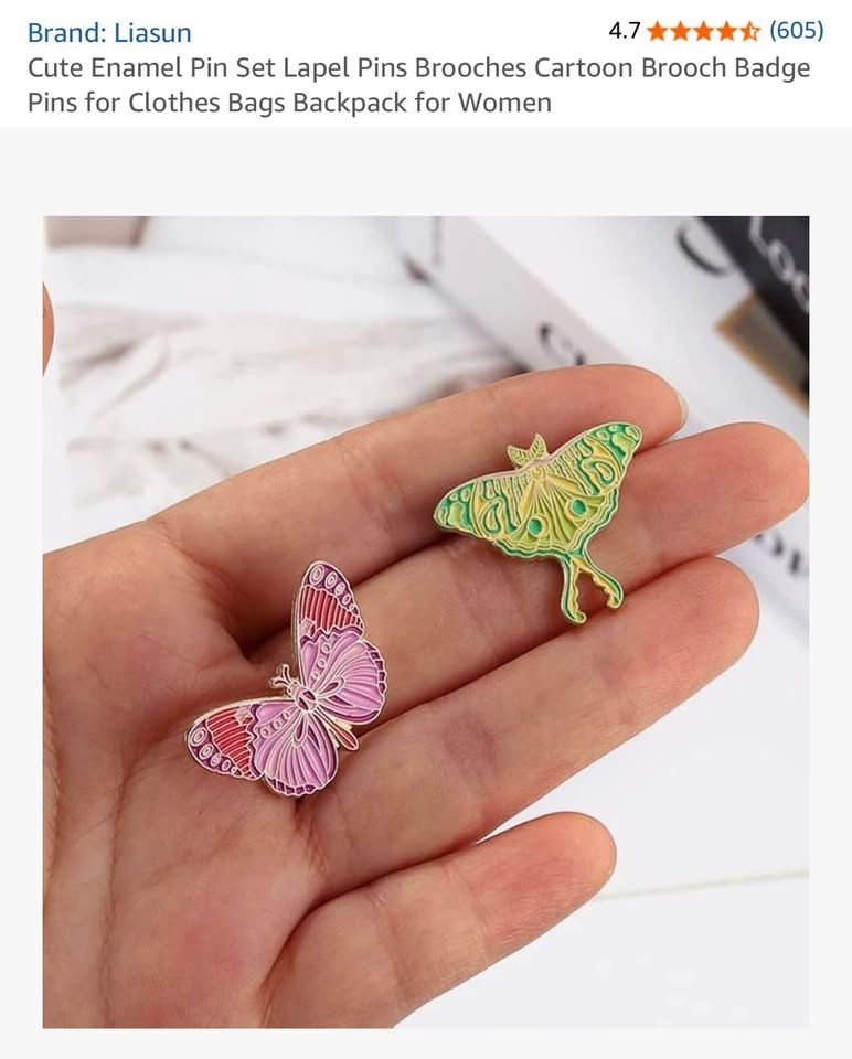 Butterfly Enamel Pins - photo 3