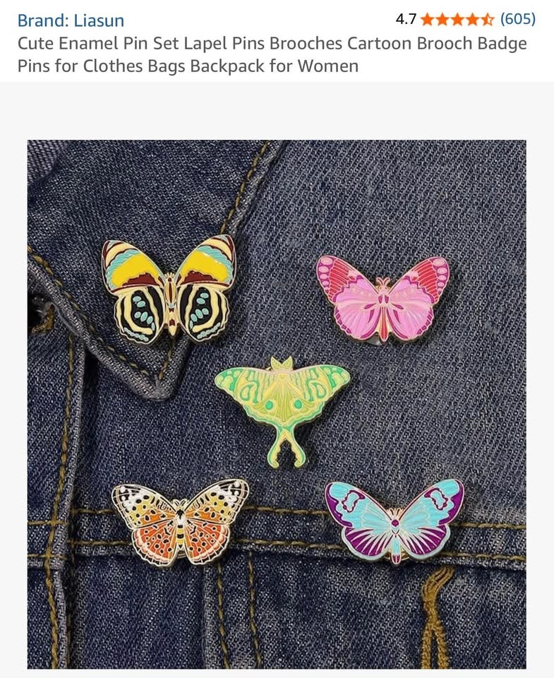Butterfly Enamel Pins - photo 4