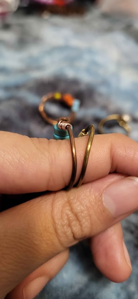 Handmade Beaded Wire Rings - Set of 6 - photo 3