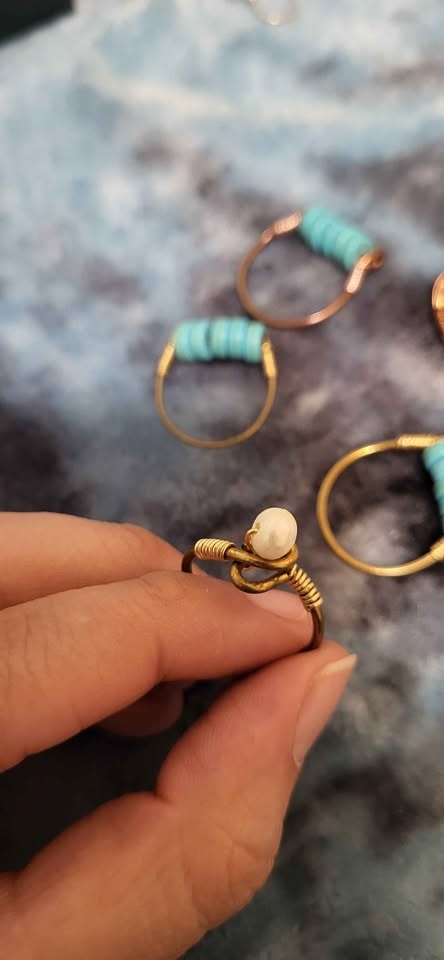 Handmade Beaded Wire Rings - Set of 6 - photo 4