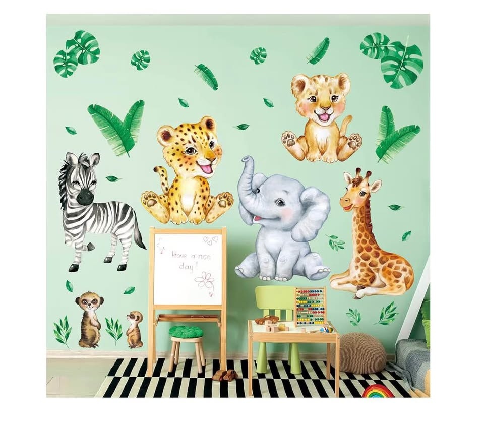 Baby Safari Animals Wall Decals - photo 2