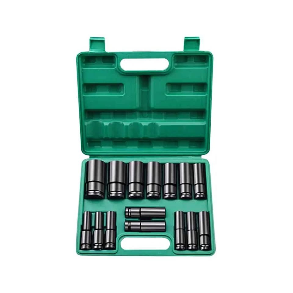 15-Piece 1/2-Inch Socket Set with Hard Case