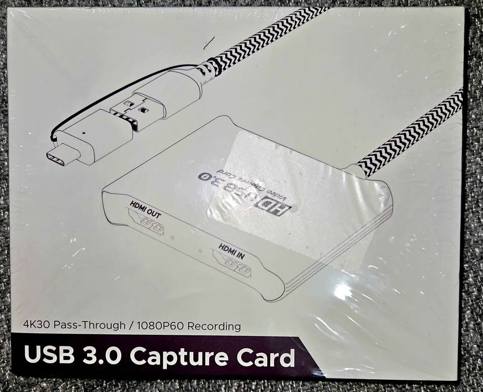 USB 3.0 HDMI Capture Card - 4K Loop Out, 1080P60