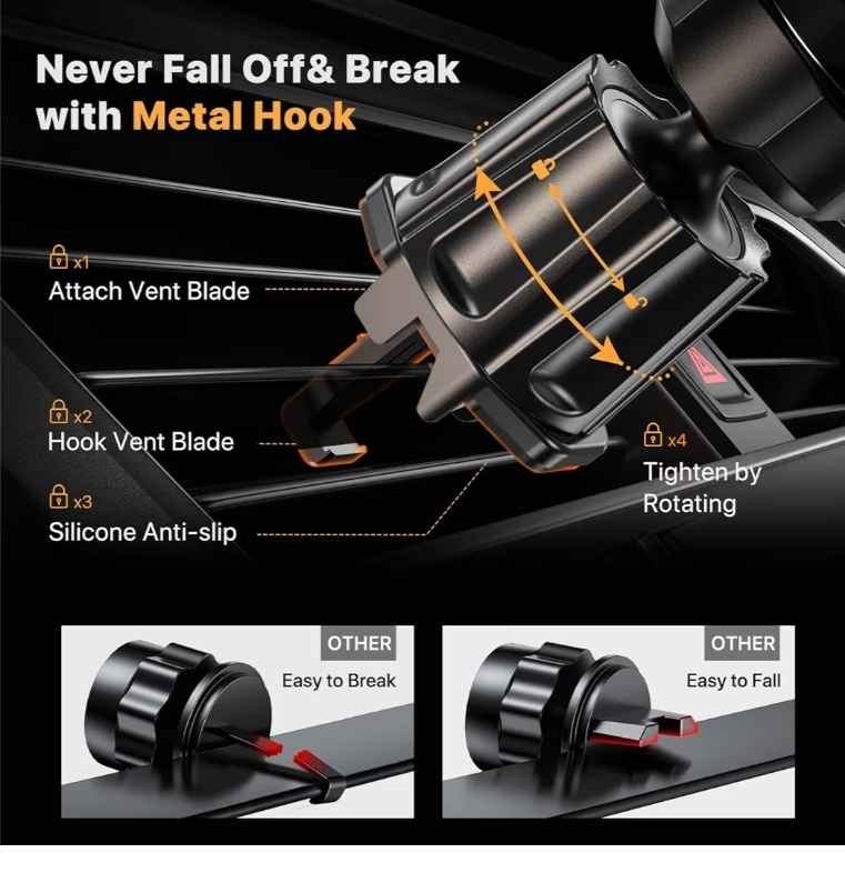 Miracase Car Phone Holder - Air Vent Mount - photo 3