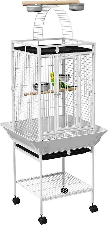 PawHut 64 Inch Bird Cage Parrot Parakeet House for Cockatiel wit