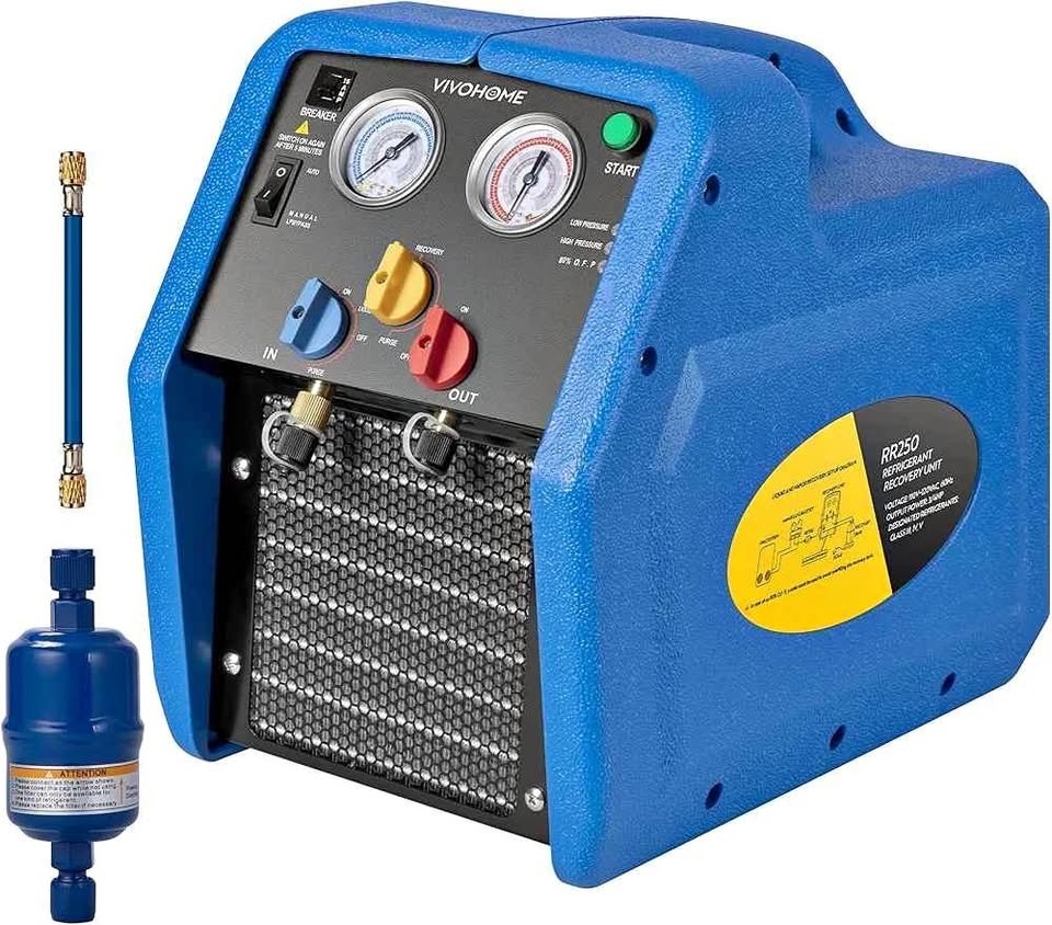 VIVOHOME R1234yf R32 R454B 3/4 HP Refrigerant Recovery Machine
