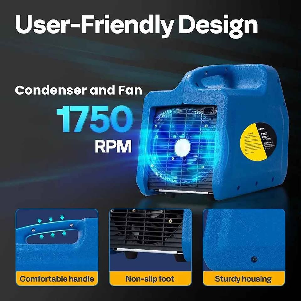VIVOHOME R1234yf R32 R454B 3/4 HP Refrigerant Recovery Machine - photo 5