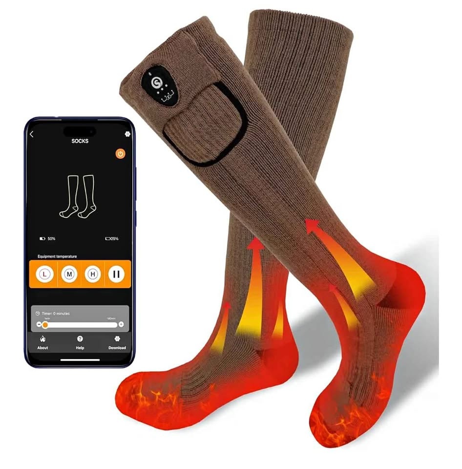 🔥 Heated Socks with App Control – Stay Warm All Winter! 🔥