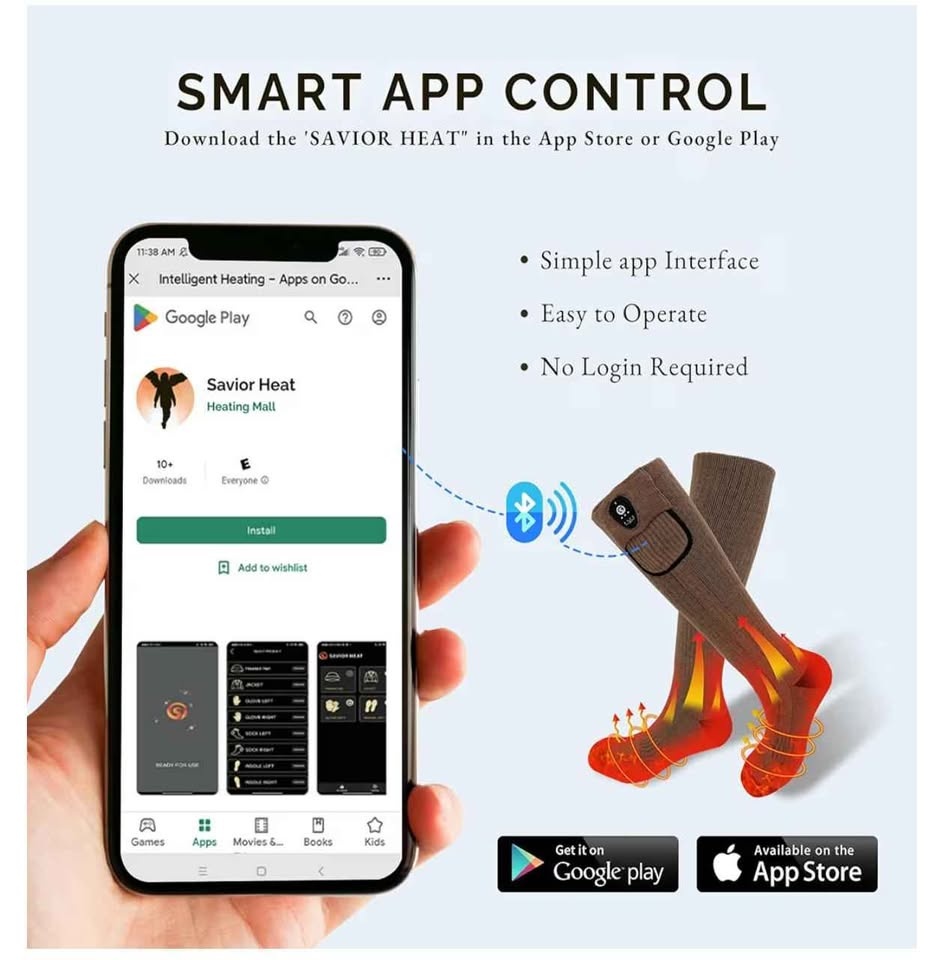 🔥 Heated Socks with App Control – Stay Warm All Winter! 🔥 - photo 5