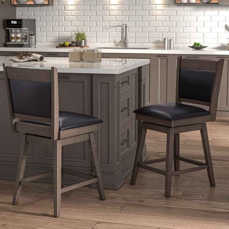 25/29 Inch Padded Bar Stools Set of 2 - photo 2
