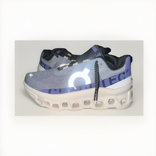 On Cloudmonster Running Shoes Mist/Blueberry Women's 6.5 - photo 2