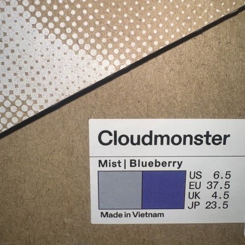 On Cloudmonster Running Shoes Mist/Blueberry Women's 6.5 - photo 5