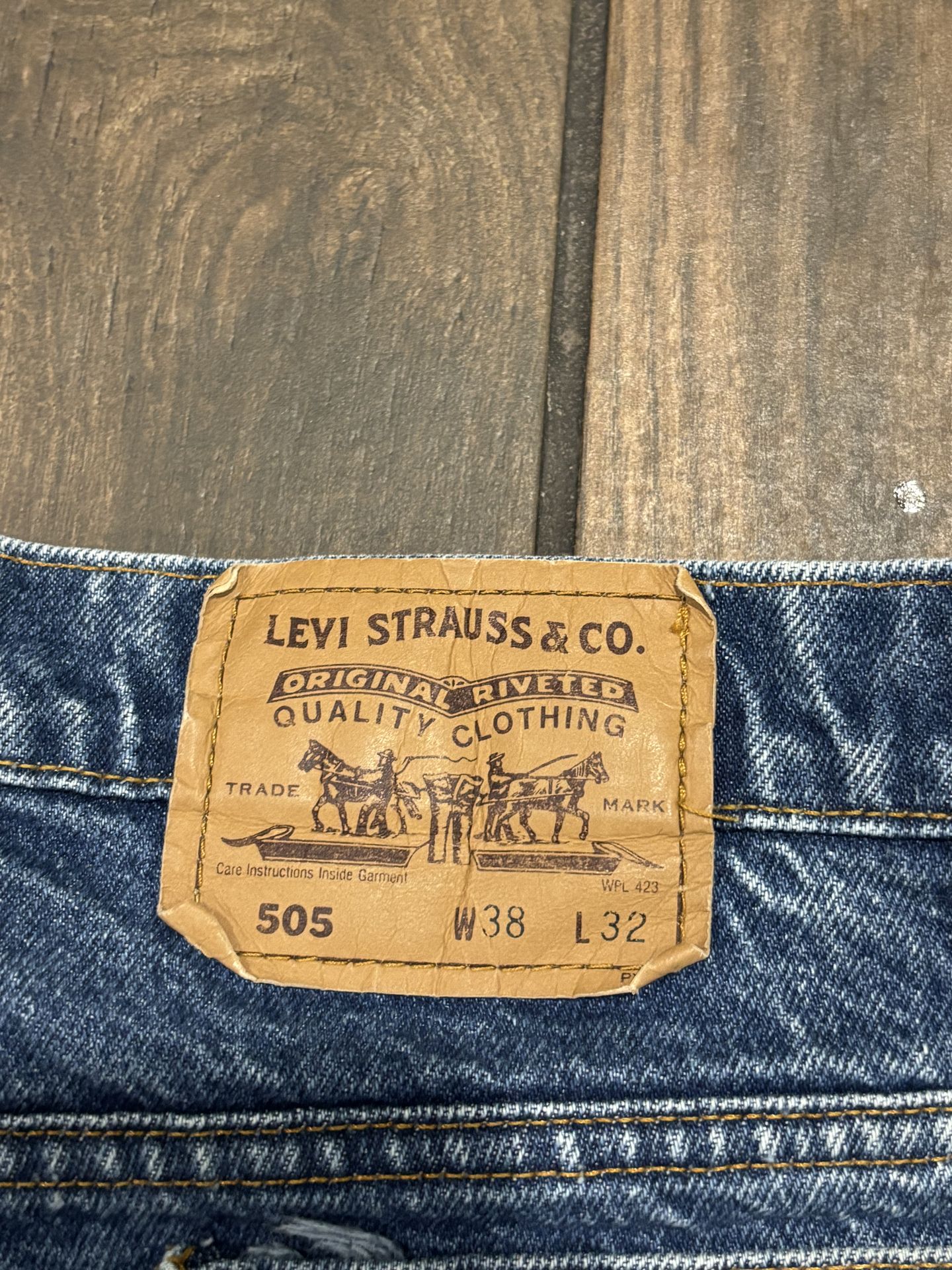 Levi’s 505 Blue Jeans - Size 38W x 32L - photo 4