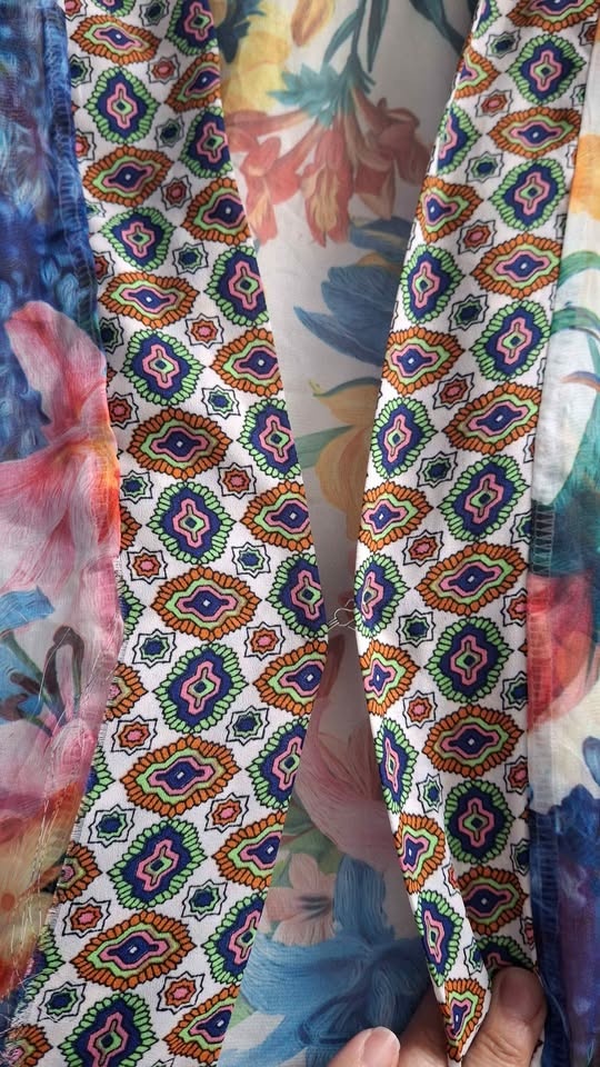 Tropical Floral Kimono Cover-Up with Fringe - photo 2