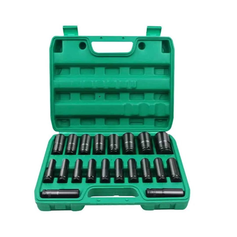 20-Piece Extended Metric Deep Socket Set 8-32mm | CR-V Steel