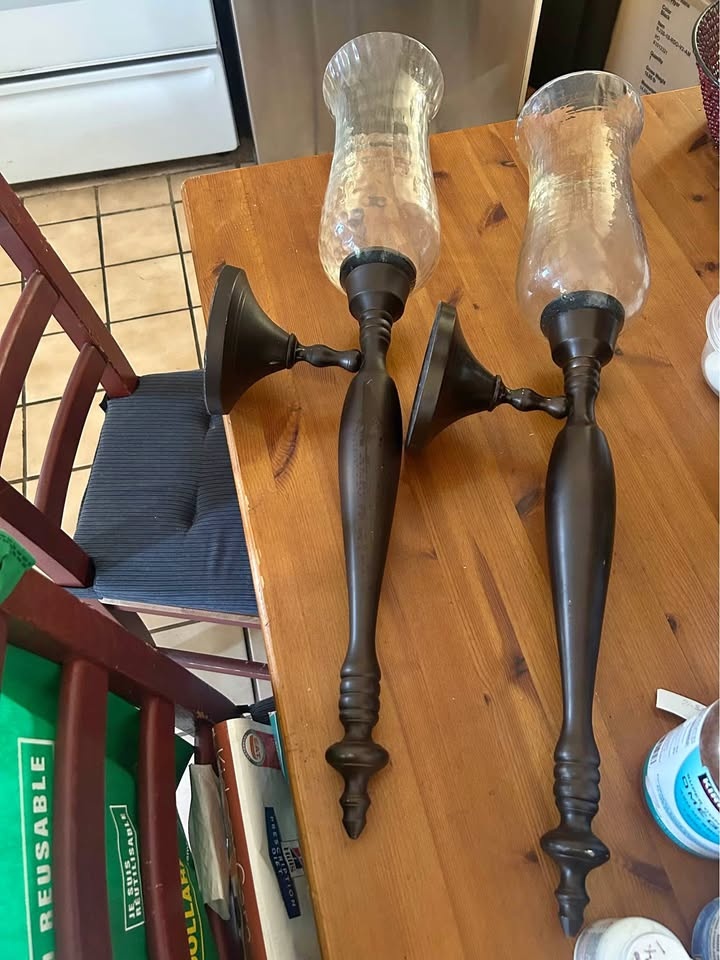 2 Bombay Company Majestic Metal Wall Sconces