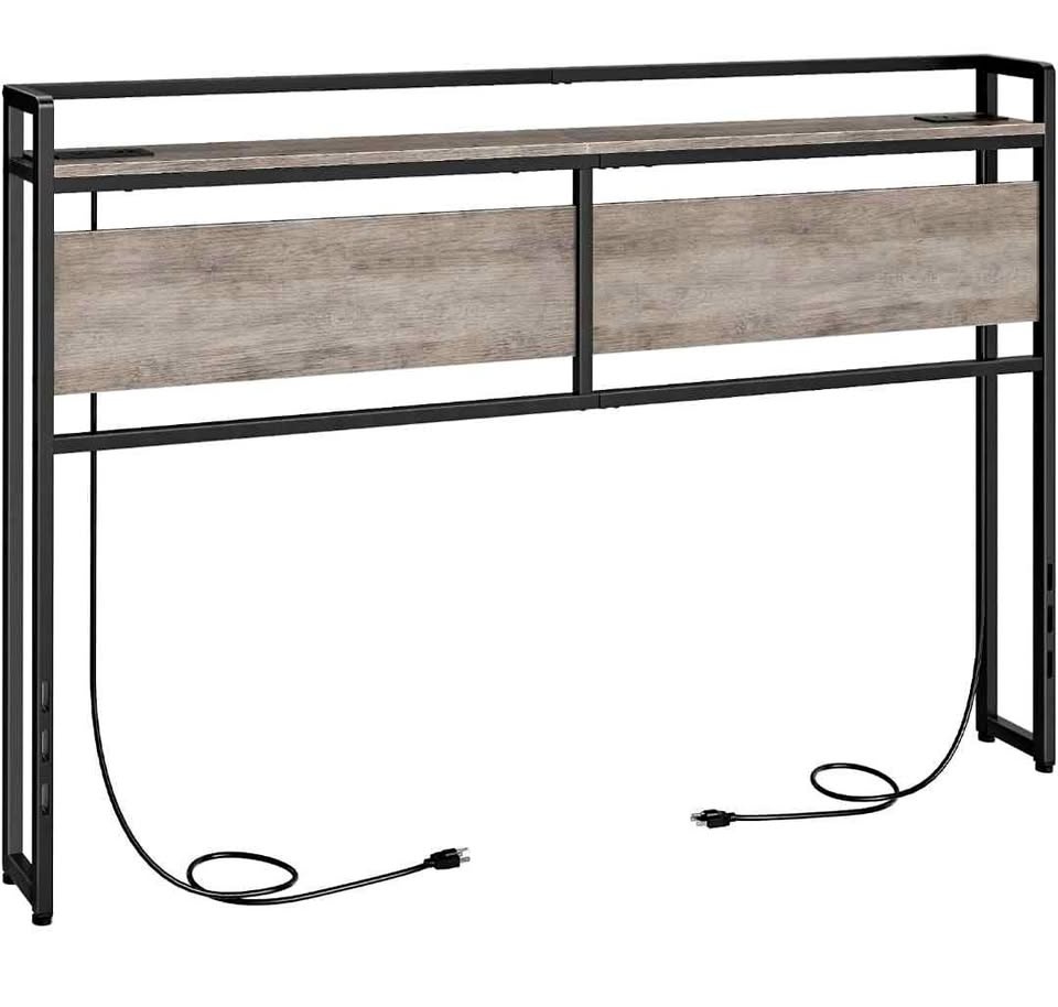 Queen Size Headboard w/ 2 Outlets & 4 USB Ports