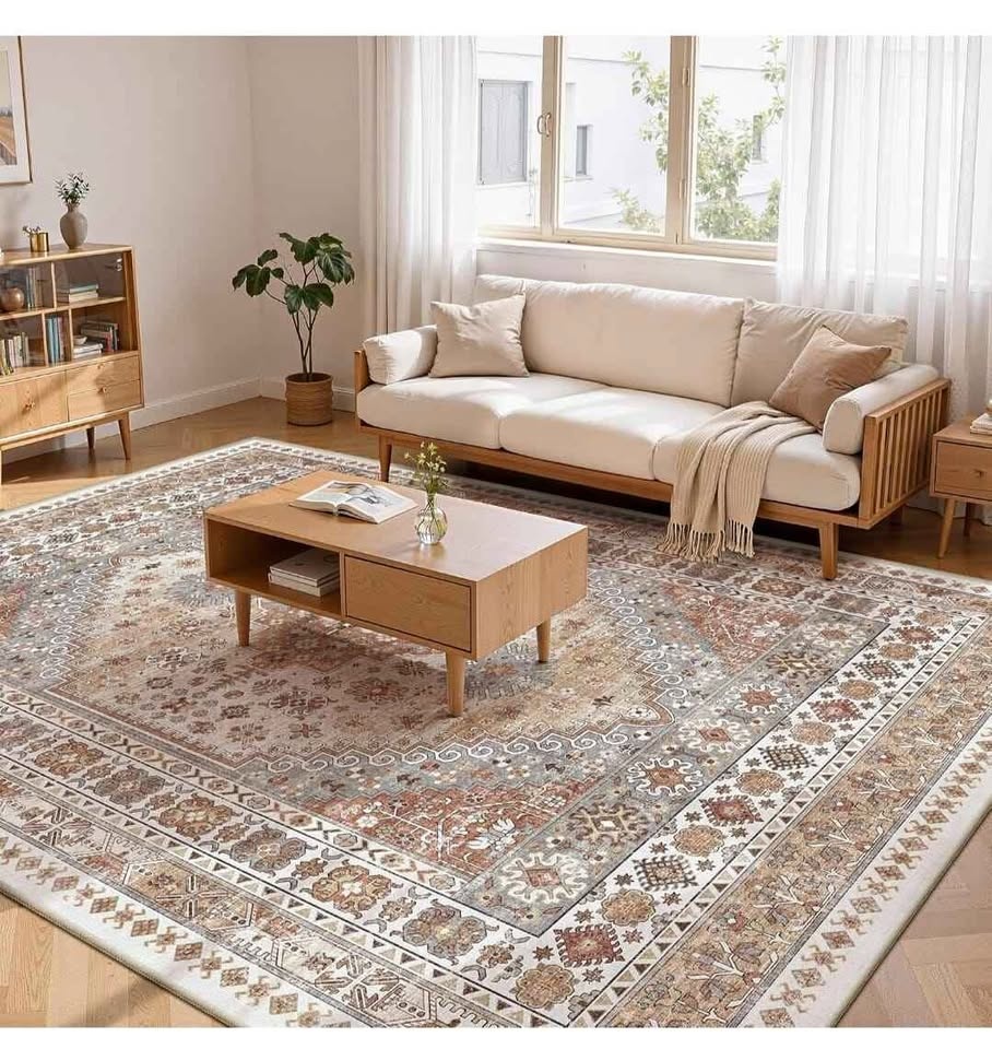 8x10 Area Rug for Living Room - Vintage Style