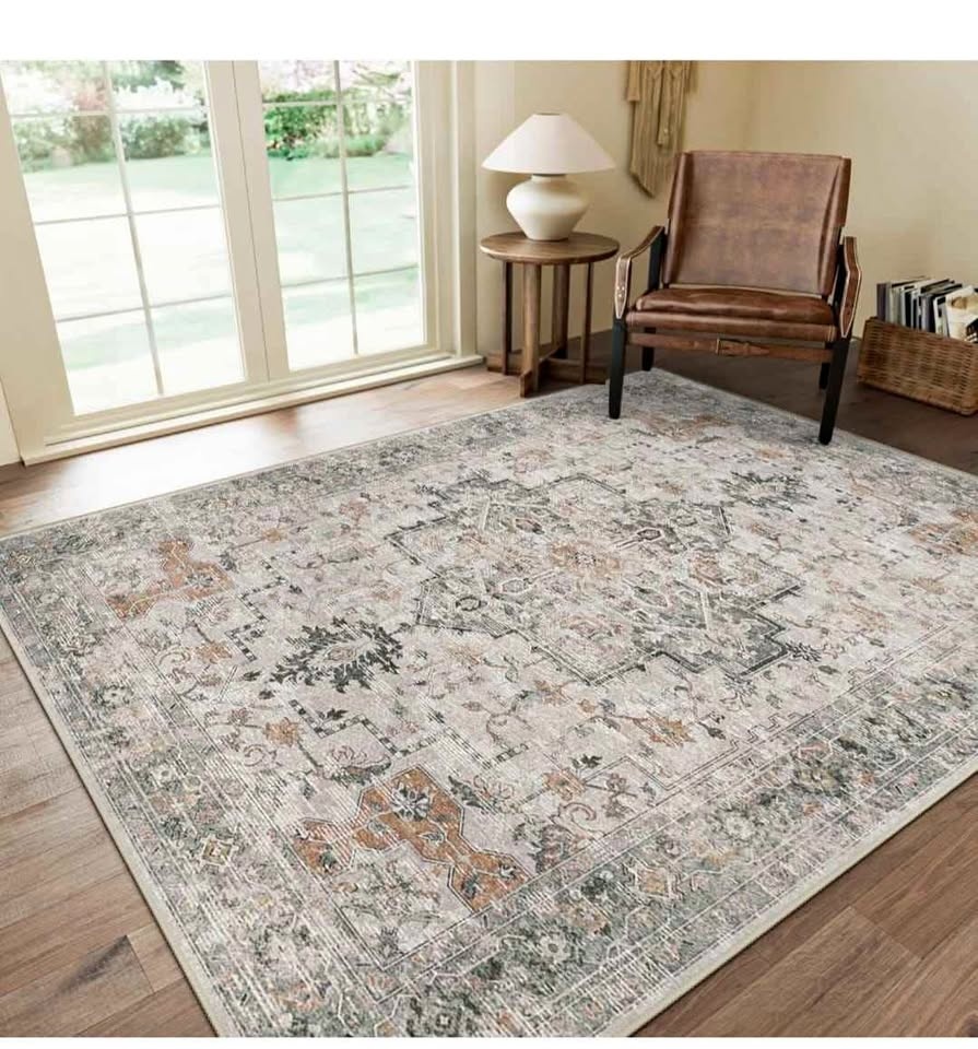 Area Rugs 8x10 for Living Room, Non-Slip, Washable