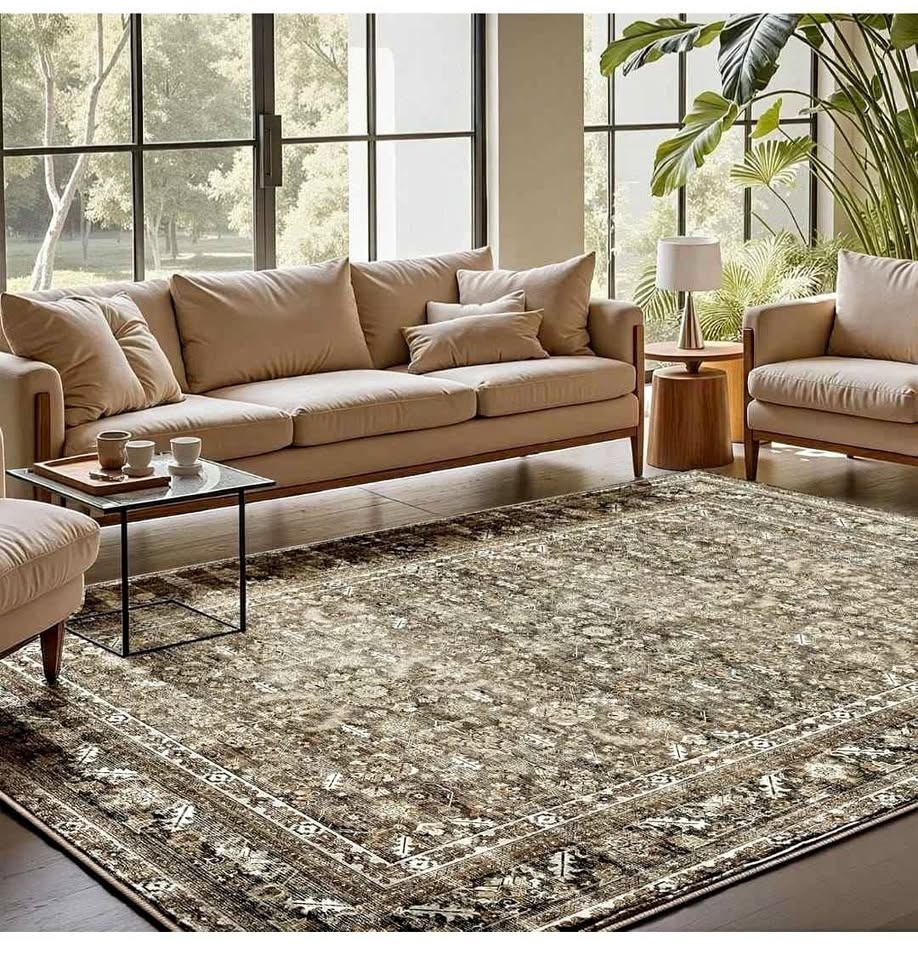 Vintage Brown Area Rugs 8x10