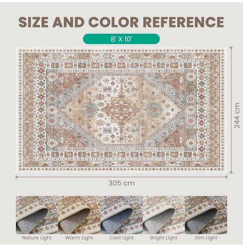 8x10 Vintage Washable Area Rug - photo 5