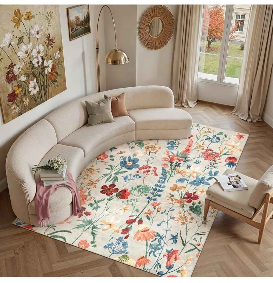 8x10 Brand New Floral Washable Area Rug - photo 2