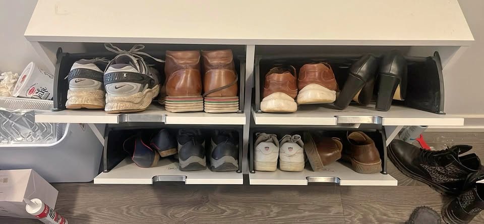 IKEA STÄLL Shoe Cabinet with 4 Compartments – Like New / Excelle