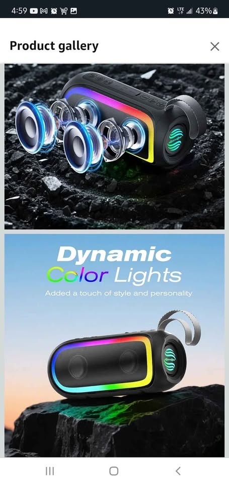 Portable Bluetooth Speaker, IPX6 Waterproof 20W HiFi Stereo Soun - photo 5