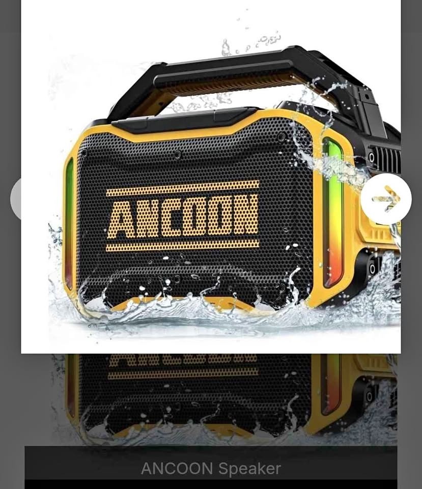 ANCOON Speaker Loud Speaker with Bass, 20H Playtime, IPX6 Waterp