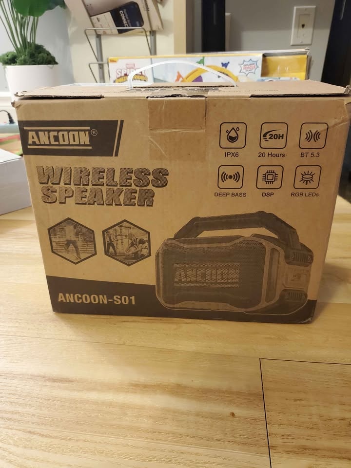 ANCOON Speaker Loud Speaker with Bass, 20H Playtime, IPX6 Waterp - photo 3