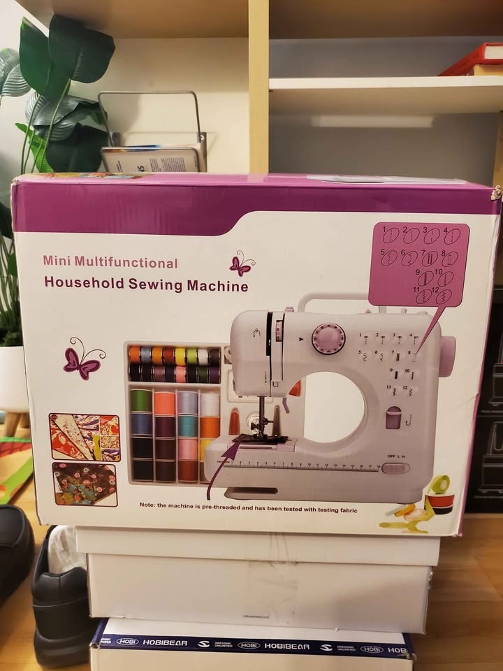 Mini Sewing Machine w/ Extension Stand & Supplies - photo 2