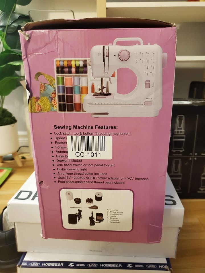 Mini Sewing Machine w/ Extension Stand & Supplies - photo 3